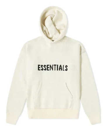 essentials fog knit hoodie