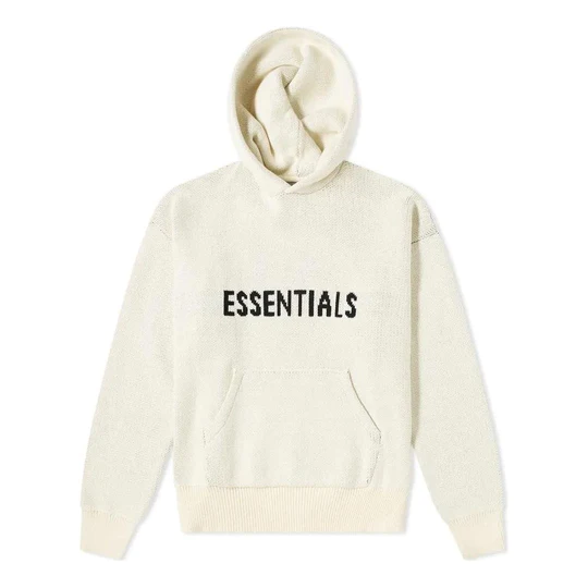 essentials fog knit hoodie