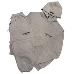 Essentials Fear Of God Dark Leather Grey Tracksuit