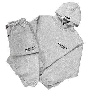 FEAR OF GOD ESSENTIALS HEATHER GREY TRACKSUIT