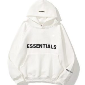 White Essentials Hoodie